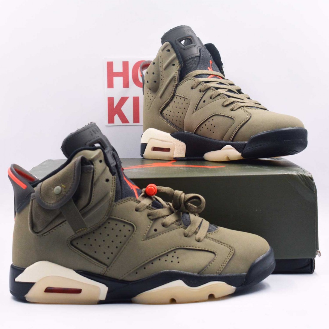 最大47%OFFクーポン TRAVIS SCOTT × NIKE AIR JORDAN 6 OLIVE